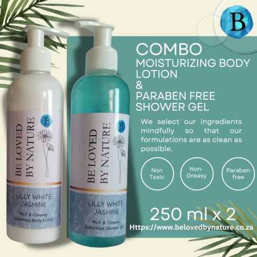 Moisturizing Body Lotion & Shower Gel Lilly White Jasmine